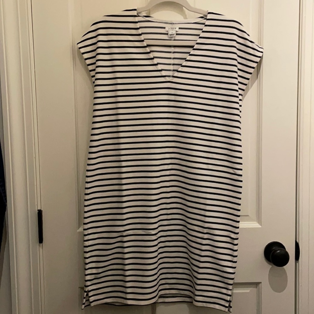 J. Crew Factory striped beach cover up - xs